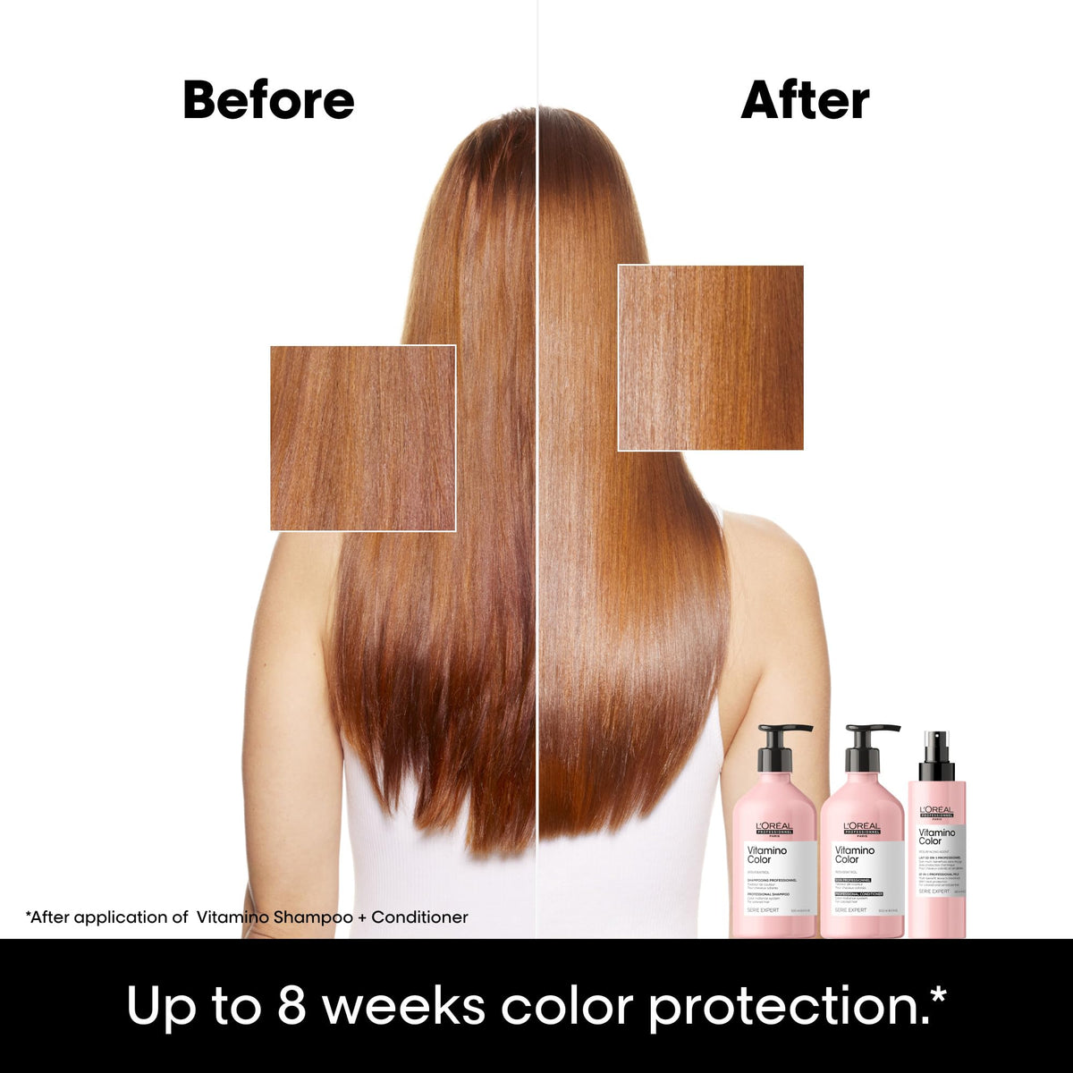 L'Oréal Professionnel shampoo texture on palm highlighting creamy lather and hydration