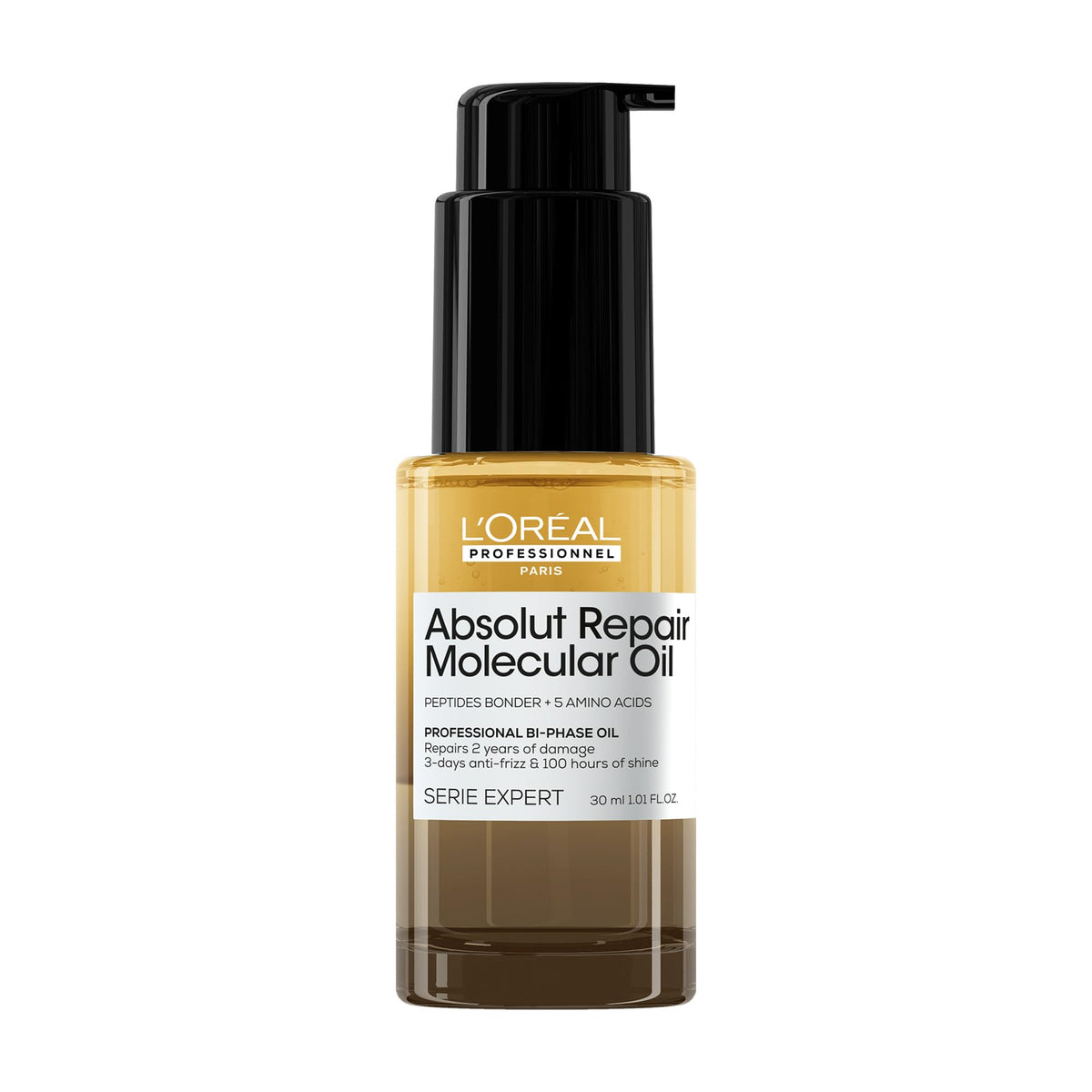 L'Oréal Professionnel front bottle showing sleek design and lightweight benefits