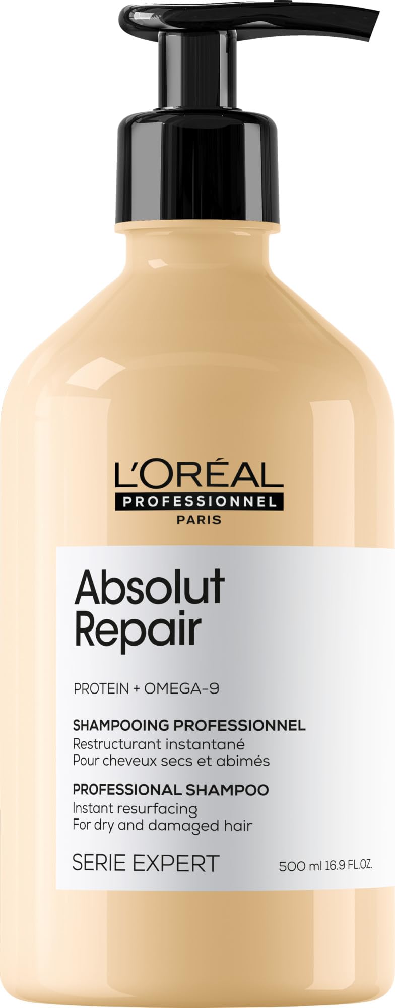L'Oréal Professionnel front packaging showing product and clear benefit