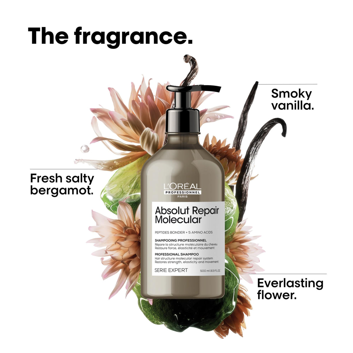 L'Oréal Professionnel shampoo lathering on hair to indicate gentle cleanse