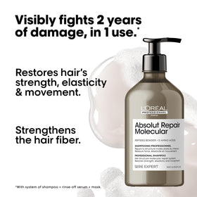 L'Oréal Professionnel dispensing shampoo to demonstrate easy application