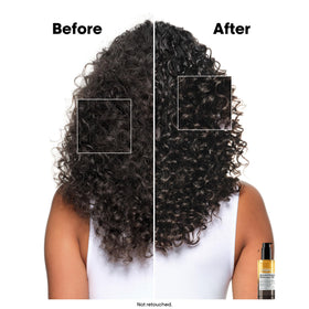 L'Oréal Professionnel oil texture on hair strand demonstrating smooth finish