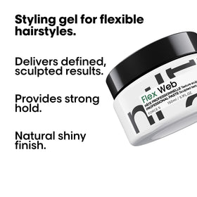 L'Oréal Professionnel paste on palms ready to apply for flexible, strong hold