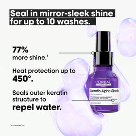 L'Oréal Professionnel applying serum to towel-dried hair for frizz control