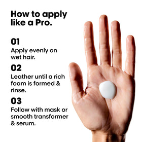 L'Oréal Professionnel back label with ingredient list for safe use
