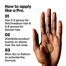 L'Oréal Professionnel blow-dryer activating serum for heat protection benefit