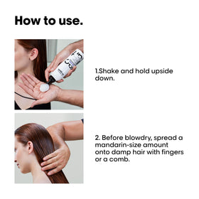 Person holding L'Oréal Professionnel can before styling for salon-ready lift