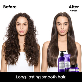L'Oréal Professionnel product label detail highlighting key ingredients and benefits