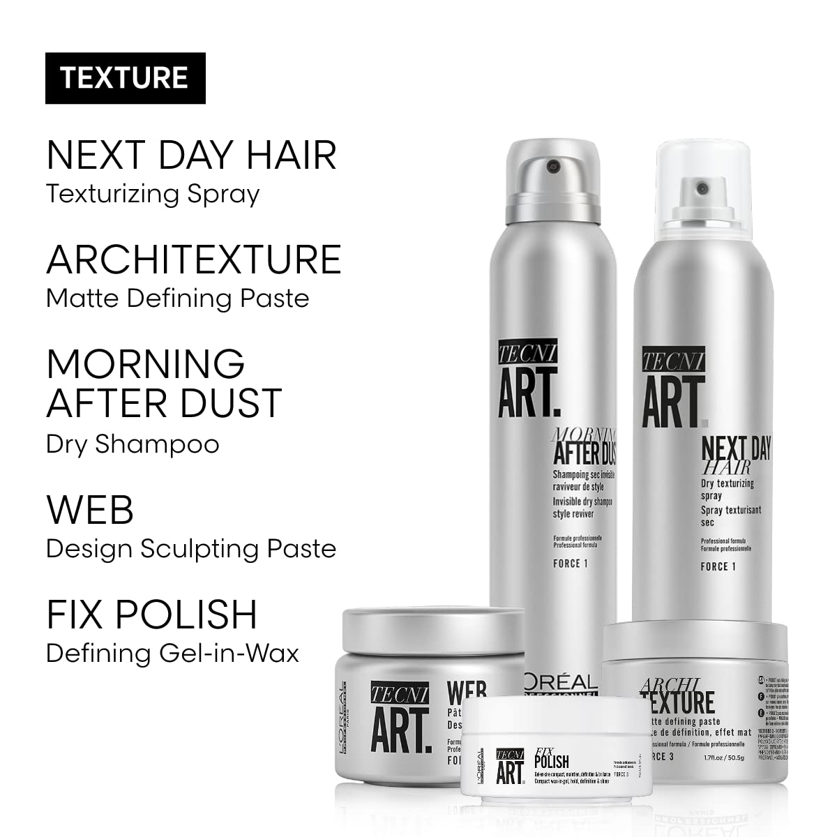 L'Oréal Professionnel in-salon styling scene showing professional use and versatile results