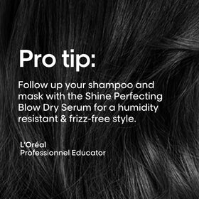 L'Oréal Professionnel mask next to a ruler showing product size and value