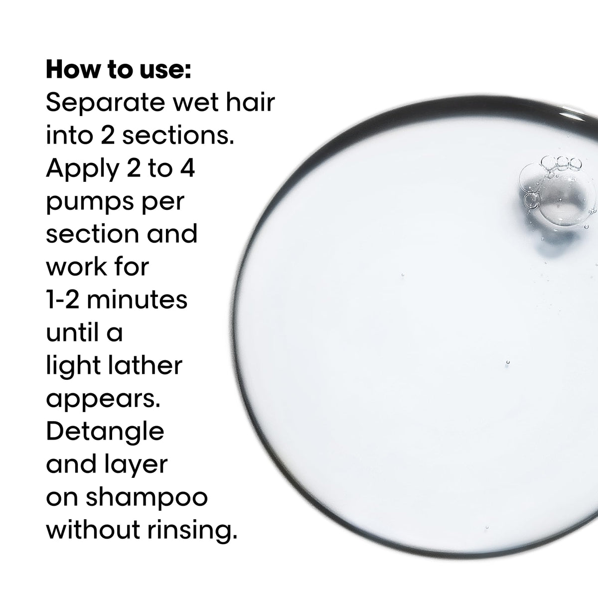 L'Oréal Professionnel applying pre-shampoo to hair to reduce porosity
