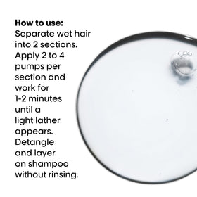 L'Oréal Professionnel applying pre-shampoo to hair to reduce porosity