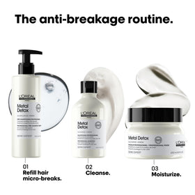 L'Oréal Professionnel on bathroom shelf within a color-care routine setting