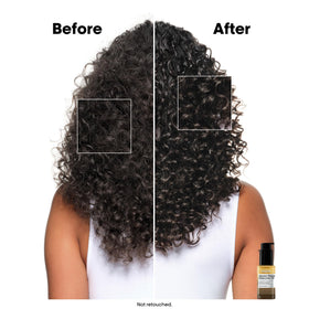 L'Oréal Professionnel oil texture in hand demonstrating lightweight, non-greasy finish