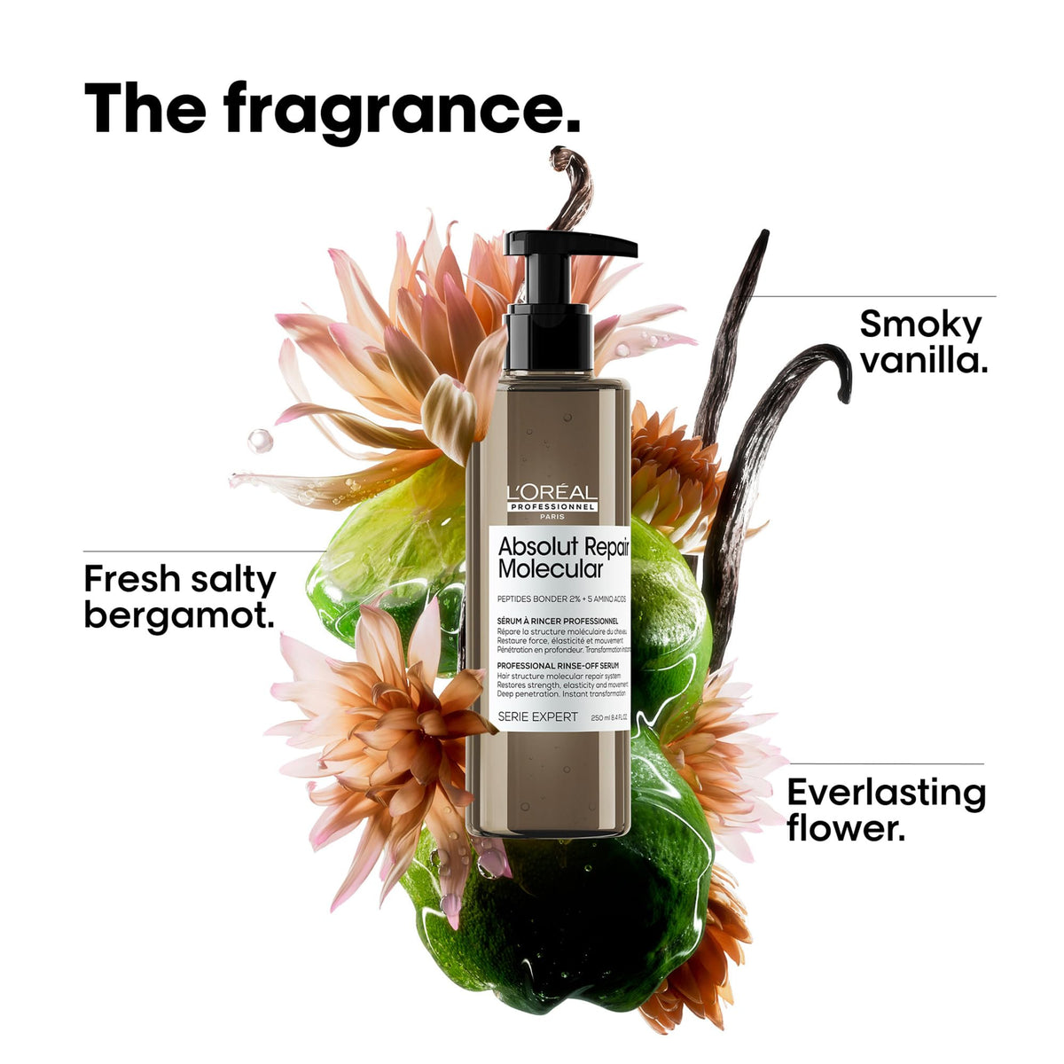 L'Oréal Professionnel Paris serum applied in shower demonstrating quick rinse-off routine benefit