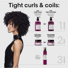 L'Oréal Professionnel Paris label close-up showing glycerin and hibiscus details