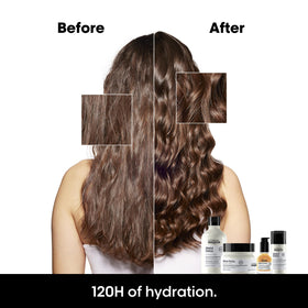 L'Oréal Professionnel Paris creamy foam texture showing gentle cleansing