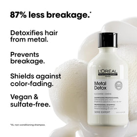 L'Oréal Professionnel Paris shampoo applied in shower to detangle hair