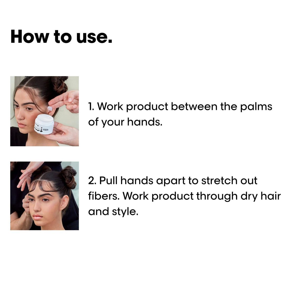 L'Oréal Professionnel close-up of paste fibers highlighting sculpting and texture benefits