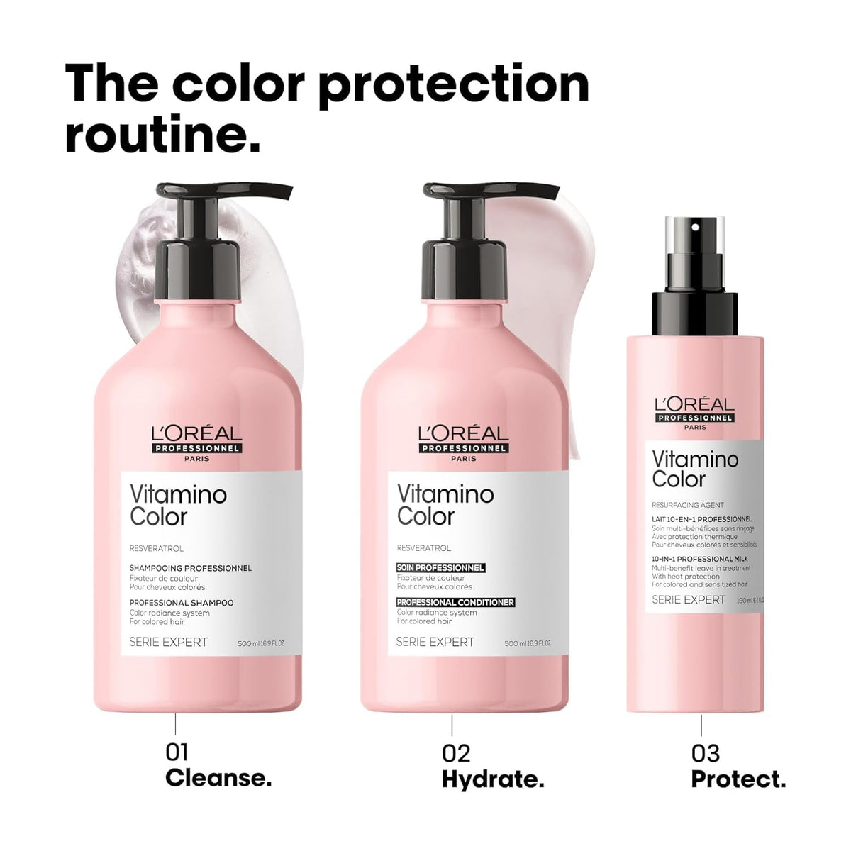 L'Oréal Professionnel Paris 250ml bottle size comparison showing travel and value benefit