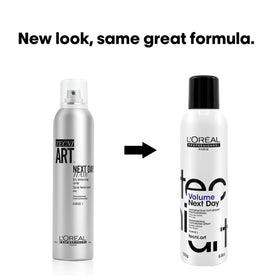 L'Oréal Professionnel close-up mist texture illustrating even, weightless coverage