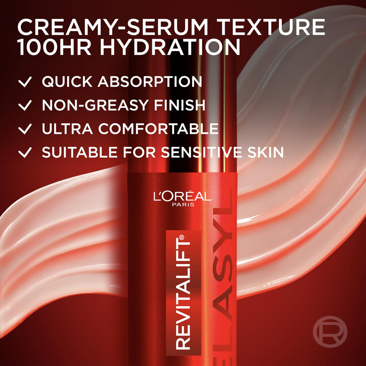L'Oreal Paris on bathroom vanity in natural light suggesting routine use