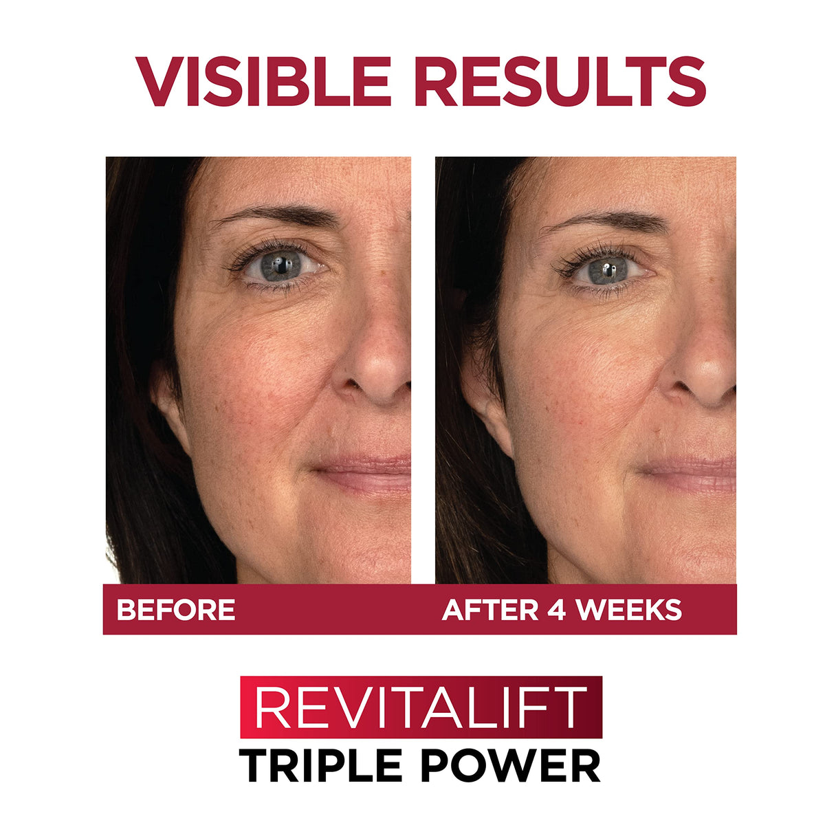 L'Oreal Paris Revitalift kit flatlay highlighting serum and Triple Power moisturizer