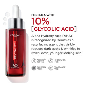 L'Oreal Paris Revitalift serum dropper texture close-up illustrating lightweight absorption benefit