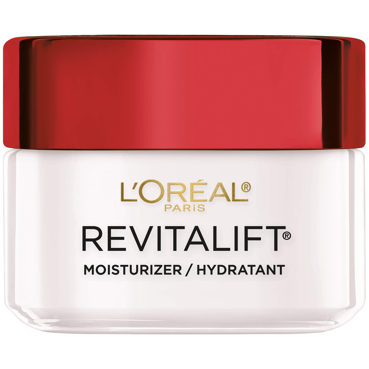 L'Oreal Paris front packaging showing product benefits and brand