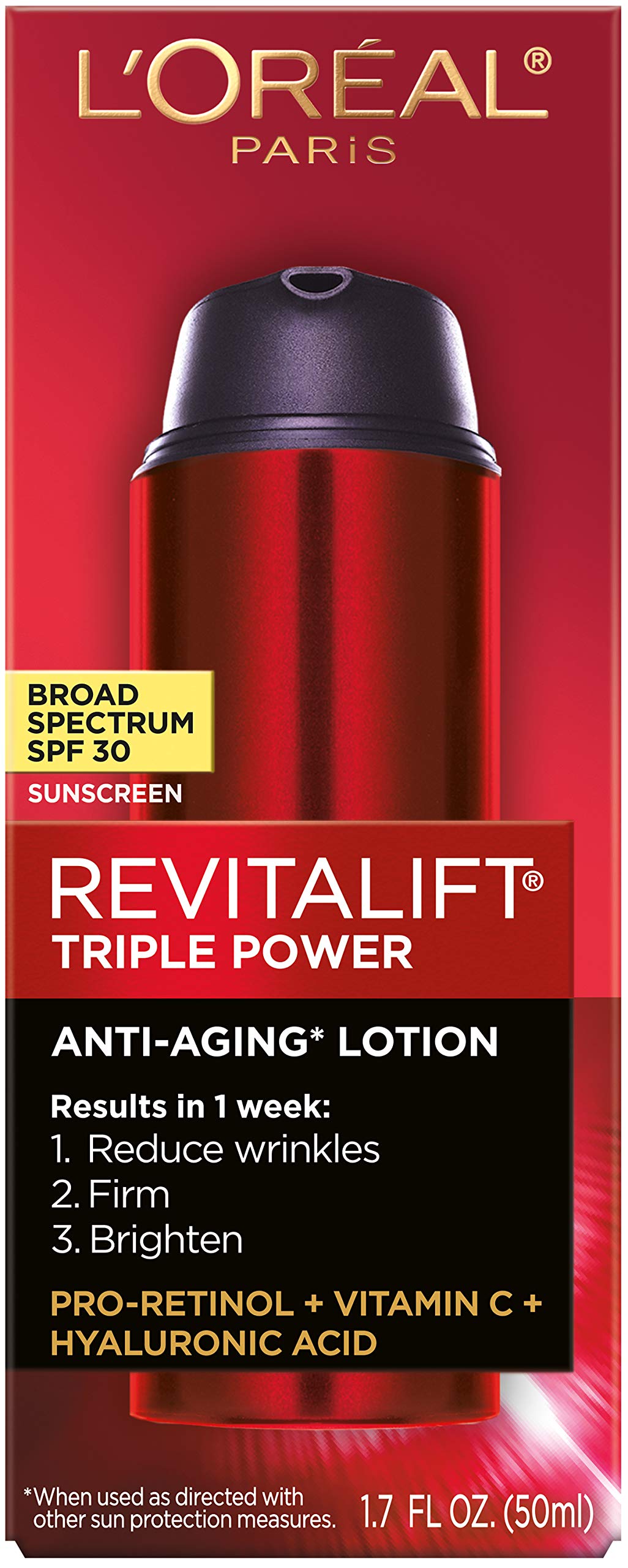 L'Oreal pump dispenser close-up illustrating easy, controlled application