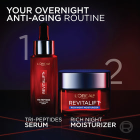 L'Oreal Paris jar paired with cleanser and SPF, showing routine compatibility