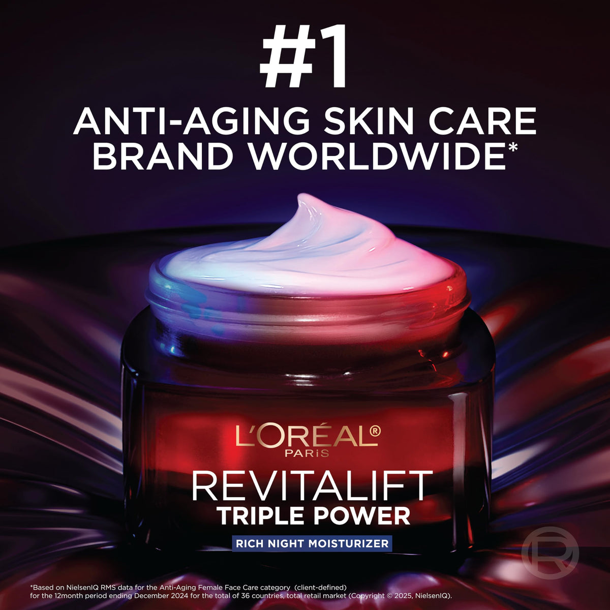L'Oreal Paris product held in hand to show the 2.55 oz size and scale