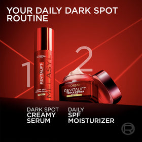 L'Oreal Paris styled before-and-after flatlay showing improved radiance