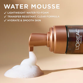 L'Oreal Paris bottle held in hand demonstrating 5 fl oz size and easy handling