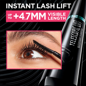 L'Oreal Paris before and after lashes demonstrating visible length and lift