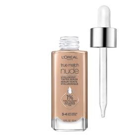 L'Oreal Paris bottle front packaging showing shade and radiance benefit