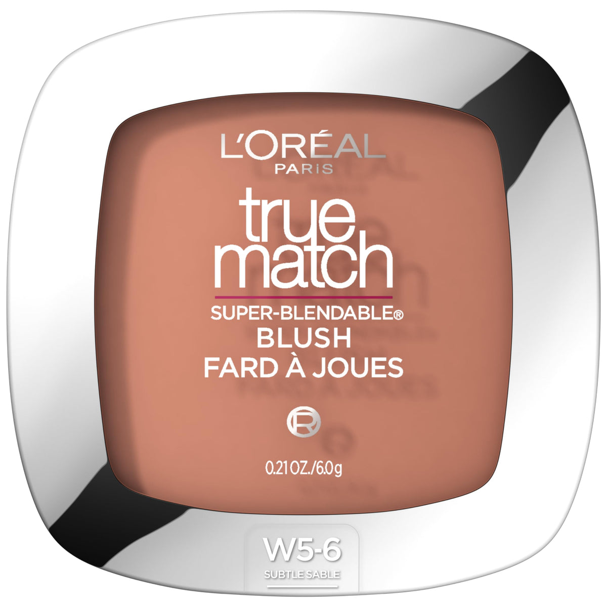 L'Oreal Paris compact front view showing shade and packaging benefits