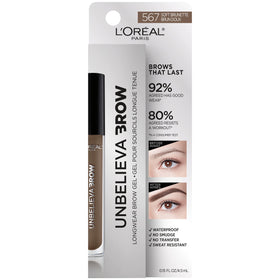 L'Oreal Paris angled brush and spoolie close-up for precise application benefits