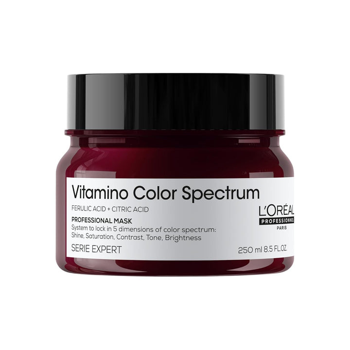 L'Oréal Professionnel Paris front packaging showing professional color mask benefits