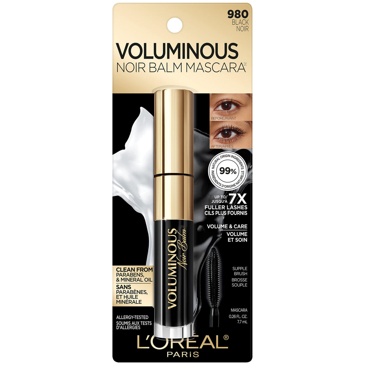 L'Oreal Paris balm texture swirl highlighting creamy formula and conditioning benefit