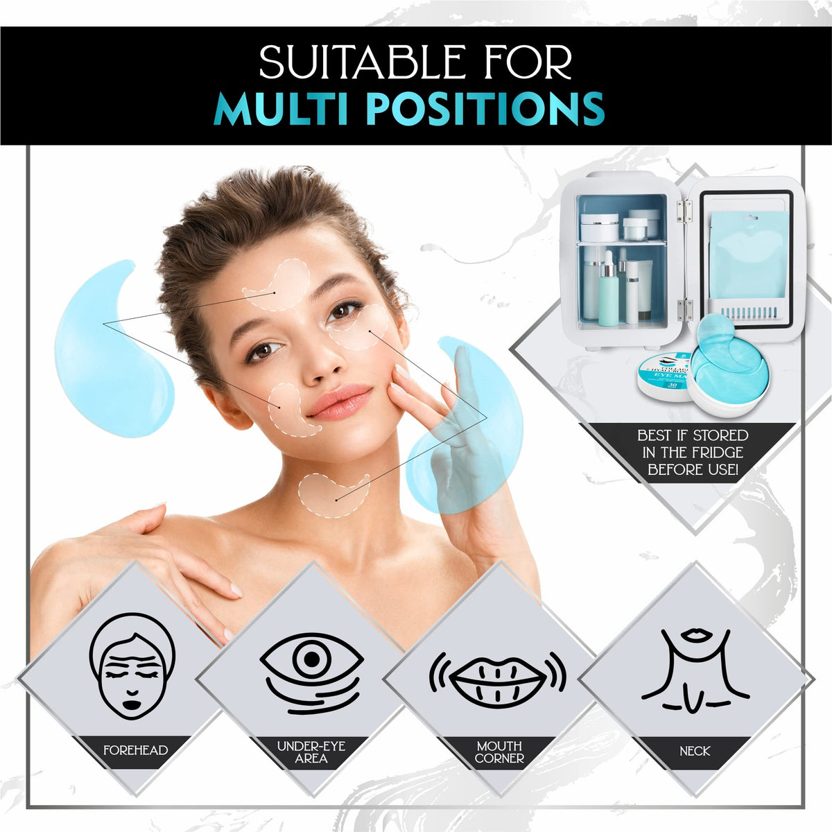 Lorelis Lab open box displaying 30 pairs for monthly hydration routine