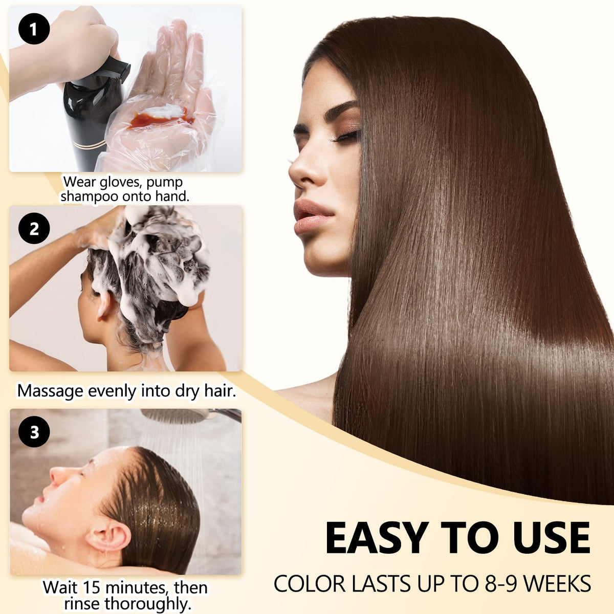 lorpon before and after photo illustrating gray coverage and natural brown result