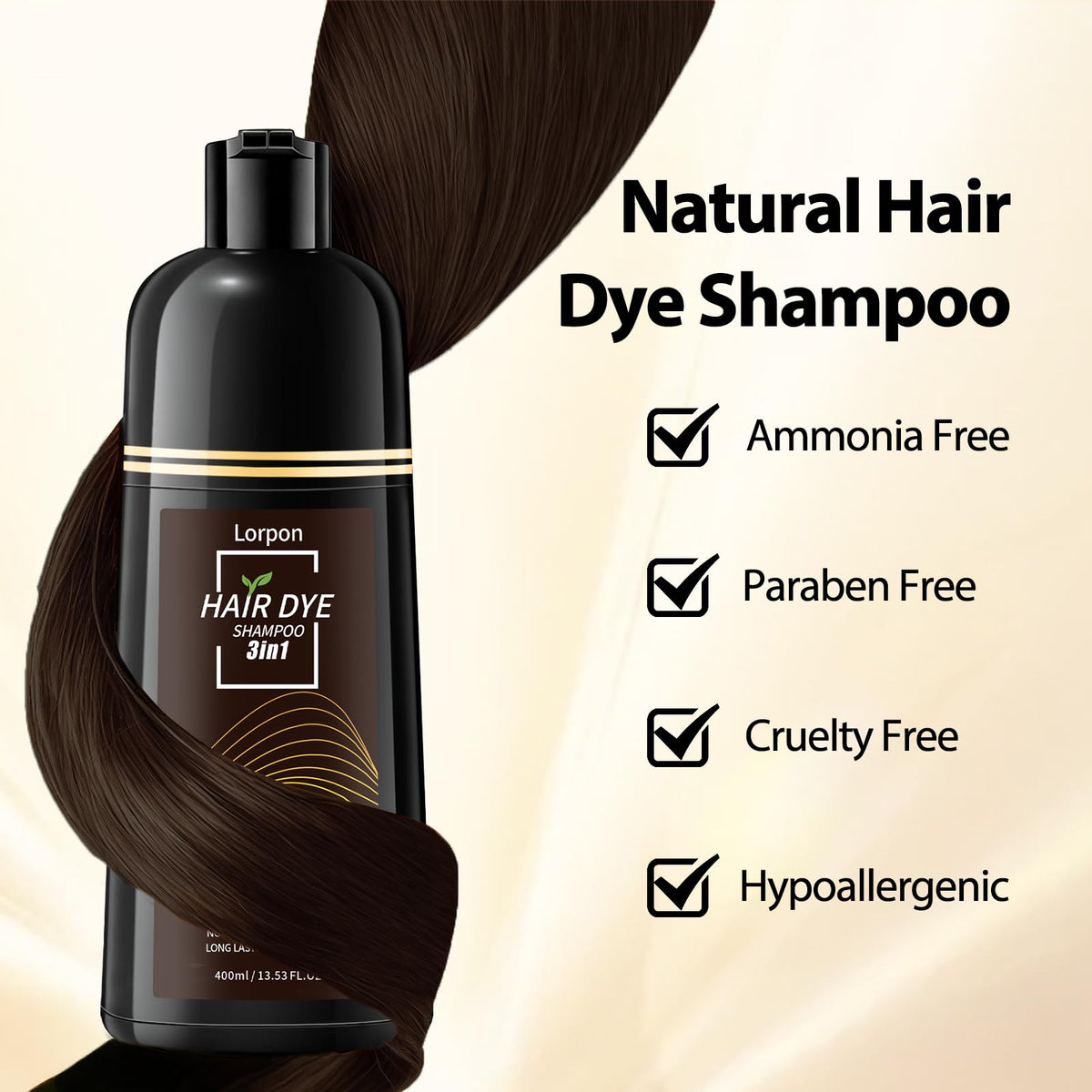 lorpon ingredients display argan oil ginseng plant extracts for nourishment