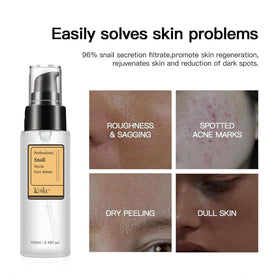 Loske pump dispensing serum illustrating convenient, controlled application