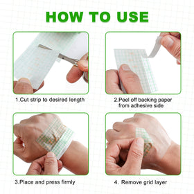 Detailed view of LotFancy adhesive edge showing secure waterproof seal and gentle adhesion
