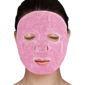 LotFancy front view of gel bead face mask showing full coverage and comfort