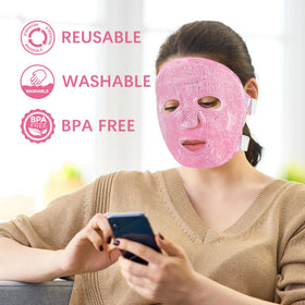 LotFancy mask beside ruler for scale showing compact, full-face coverage
