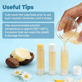 LotFancy kit layout showing 50 tubes, tray, and spatula for complete DIY packaging