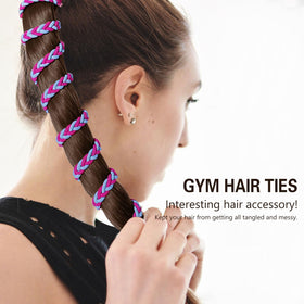 LOTMIAI braided elastic close-up showing texture and gentle hold for no-tangle styling