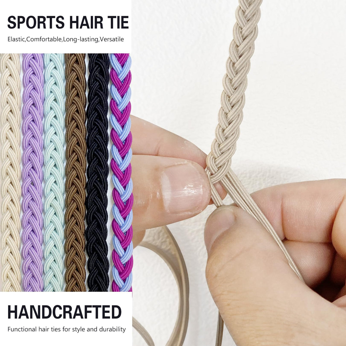 LOTMIAI hair wrap used by cyclist preventing hair distraction during a ride